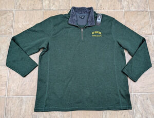Champion Elite sz 2XL men's Fleece Pullover Jacket Top Go Ducks Oregon 0568